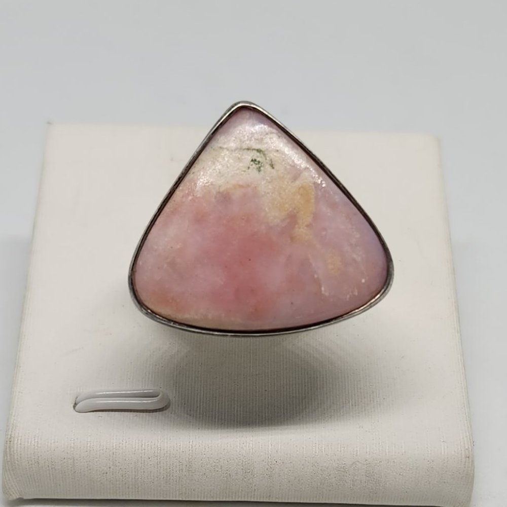 Peruvian Pink Opal Sterling Ring